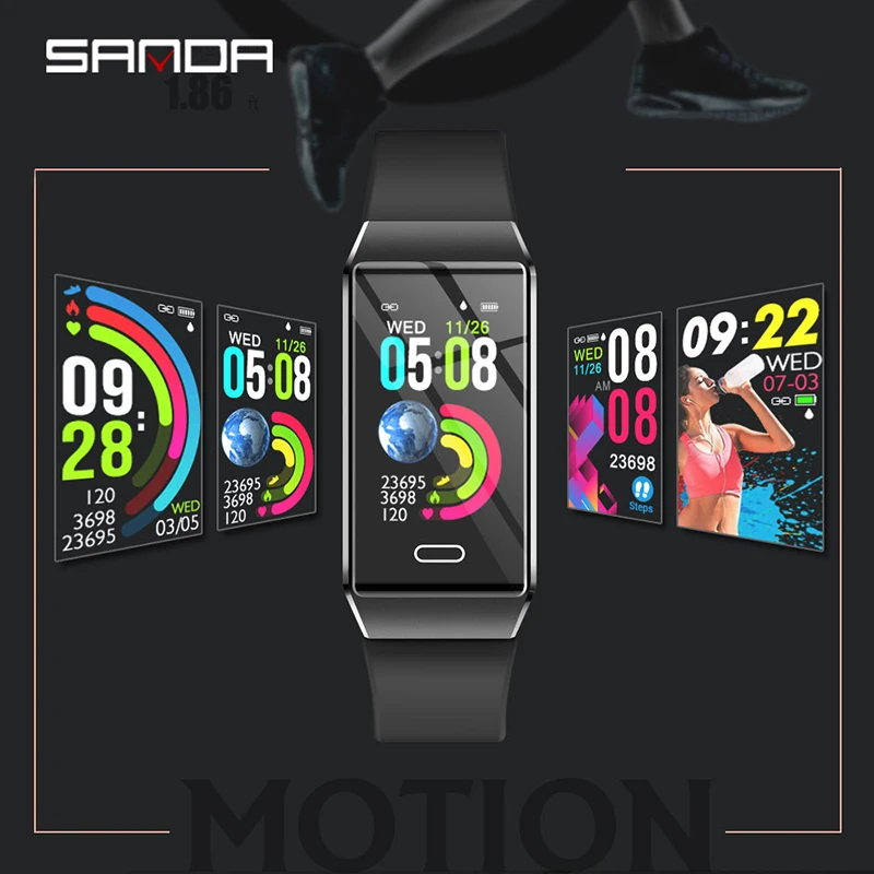 SANDA X9 Смарт часы для мужчин Bluetooth монитор сердечного ритма фитнес трекер