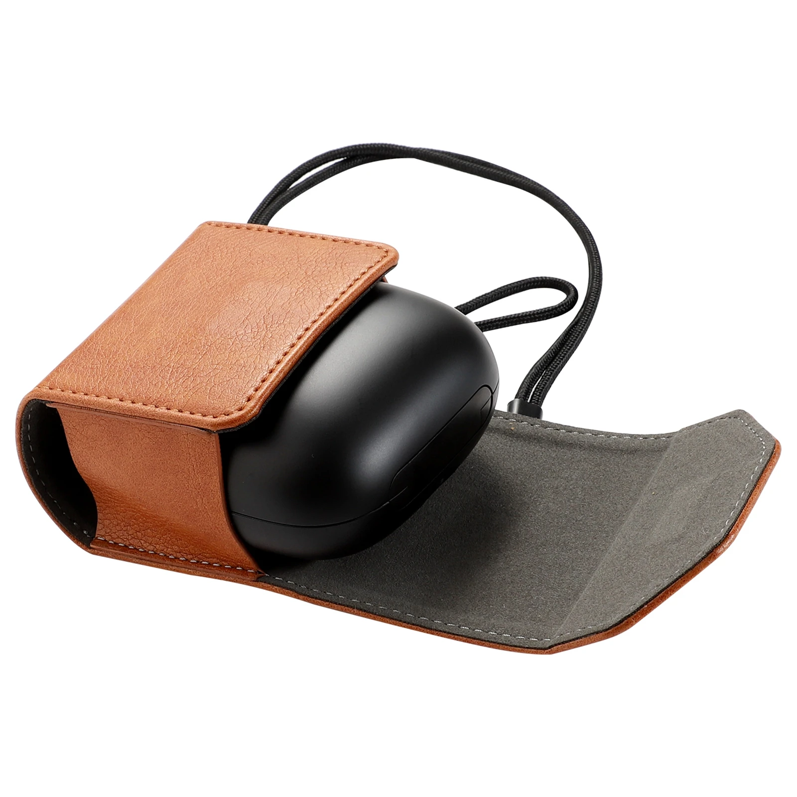 Mini Lanyard Leather Case for Powerbeats Pro Earphone Storage Bag Headphone Travel Carrying Headset | Электроника