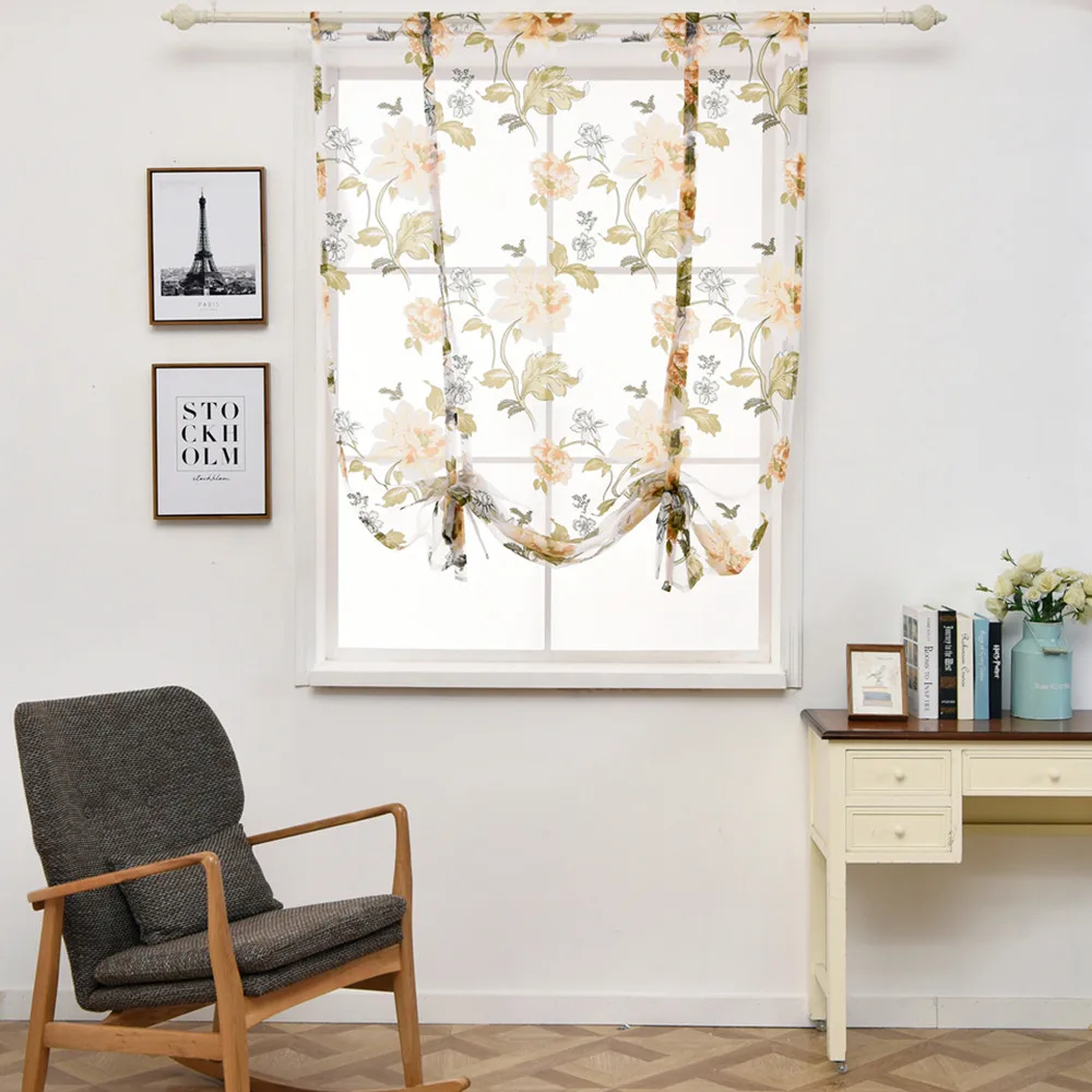 2019 модная верхняя подъемная Штора для кухни ванной комнаты римские занавески