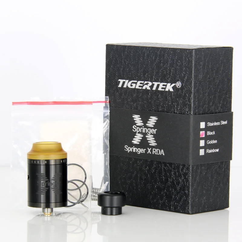 Оригинальный распылитель Tigertek Springer X RDA 24 мм 510 резьба Ремонтопригодный атомайзер