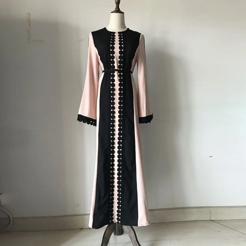 Размера плюс Vestidos Абая Восточный кафтан из Дубая Длинные Арабский мусульманский