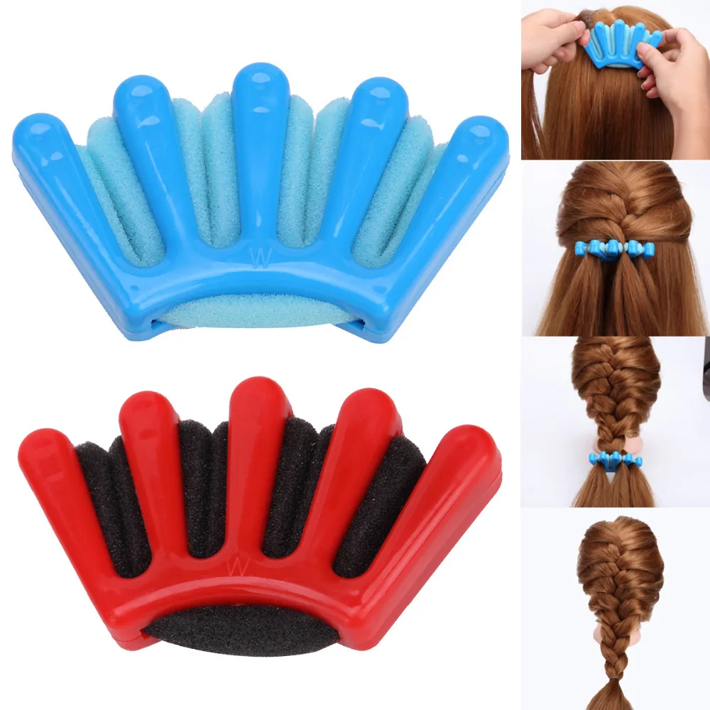 2 цвета Леди Девушки Французский волос Braider спонж для плетения заплетать волосы в косу Твист Стайлинг оплетка инструмент для укладки держатель зажим DIY аксессуары для волос