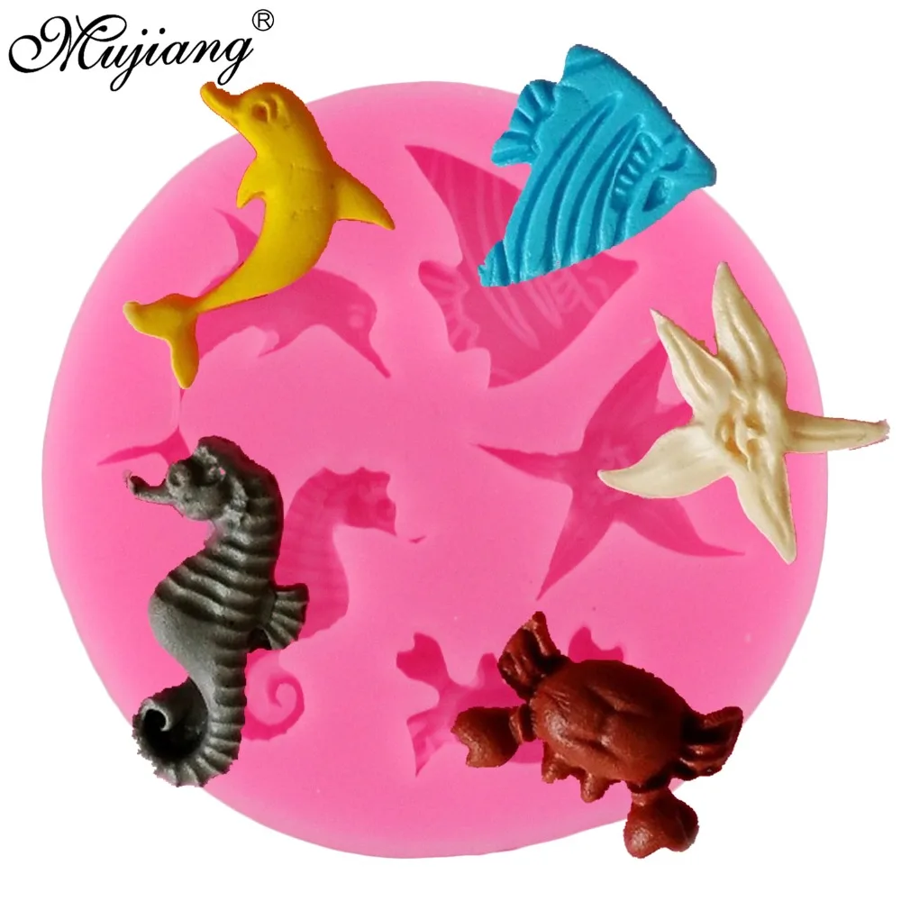 Силиконовые формы для выпечки тортов с морскими животными сделай сам