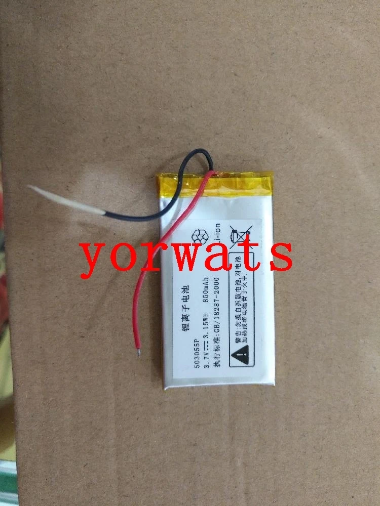 

New Hot A Rechargeable Li-ion Cell 3.7V polymer lithium battery 482953 850mAh direct sale