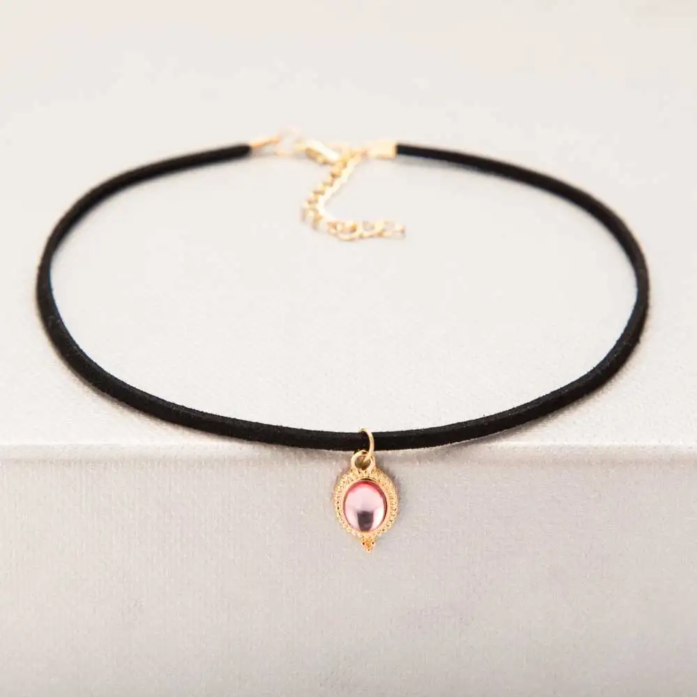 FAMSHIN 3 шт набор чёрный бархатный в стиле панк полоску Чокеры с камнями ожерелье s