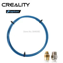 Козерога Боуден PTFE трубки XS серии 1 м+ 1 шт. Быстрый фитинг+ 1 шт. прямой Пневматический фитинг Нажмите для подключения для 3d принтера