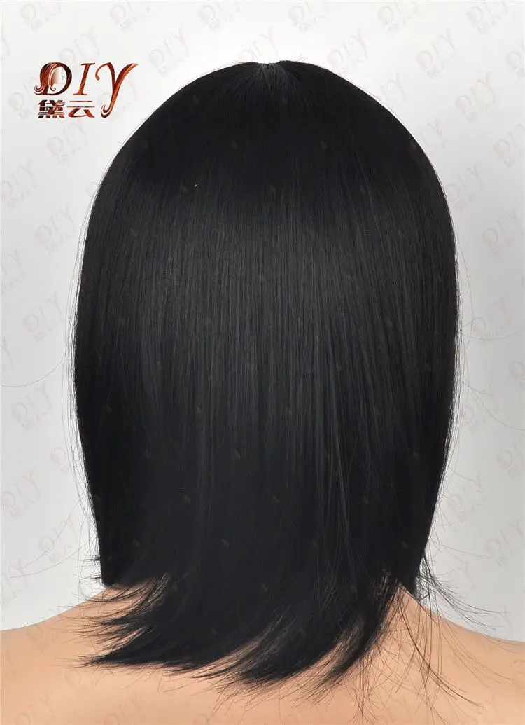 Xd j001709 черный короткие новый секси леди лпп естественное прямой парик Cos ну