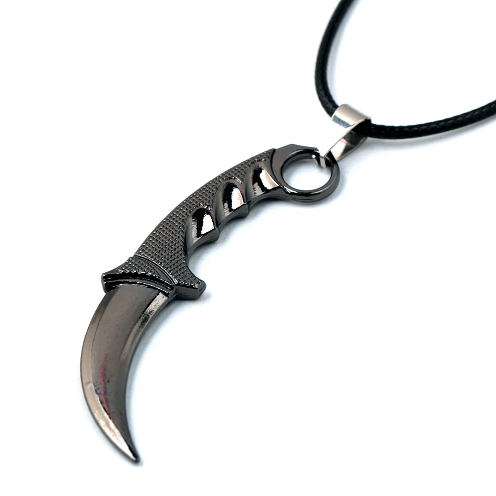 Игра CSGO Karambit модель ножа оружие брелок Counter Strike CS GO колье подвеска держатель для