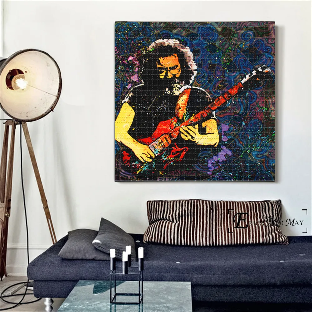Постеры и принты Pop Art Acid Lsd Jimi Singer Настенная картина декоративная на холсте для