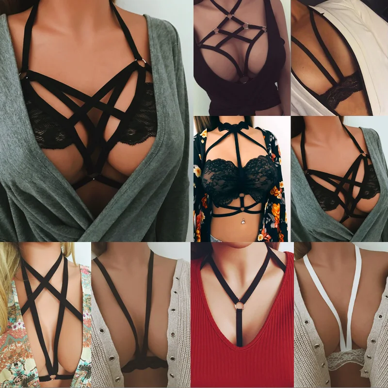 Модный женский эластичный бюстгальтер без косточек Бюстье Cami Cage Crop Tops
