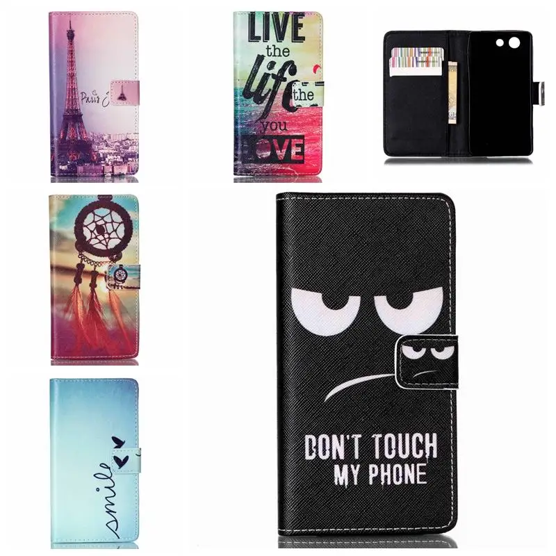 Fundas Carcasas Для Sony Xperia Z3 Compact M55W Z3Mini Роскошь магнитные Книга Дизайн Флип Кожаный