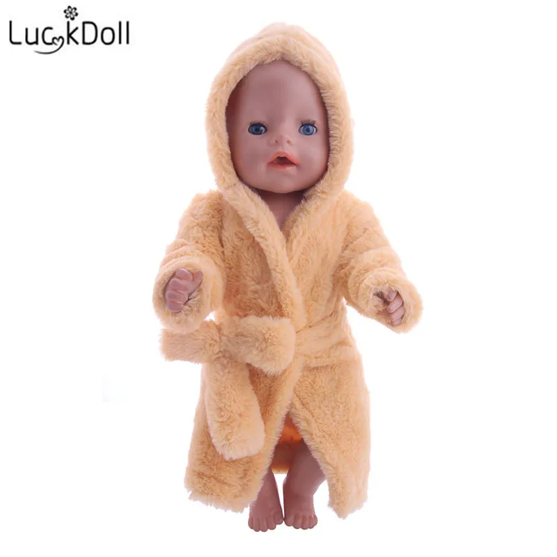 LUCKDOLL мягкие пижамы Ночная рубашка подходит 18 дюймов Американский 43 см Детские аксессуары для кукол, игрушки для девочек, поколение, подарок на день рождения