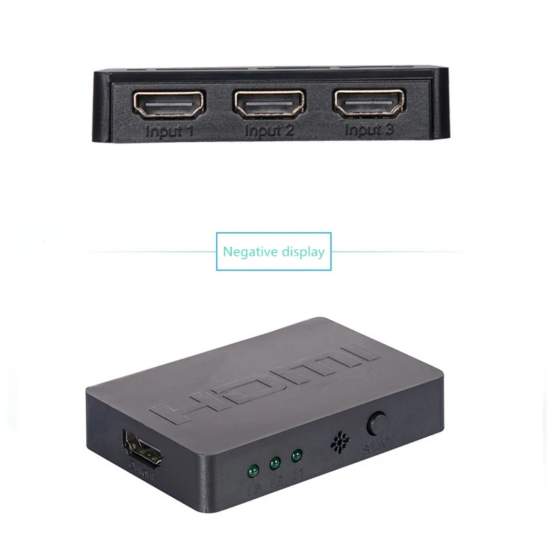 В продаже Портативный 3 Порты и разъёмы Цифровой HDMI кабель коммутатор