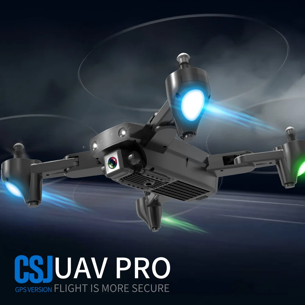 Беспилотник на радиоуправлении CSJ gps wifi FPV S166 gps RC Квадрокоптер Дрон с 1080P камерой HD 18 минут время полета селфи RC Дрон RC игрушки для детей