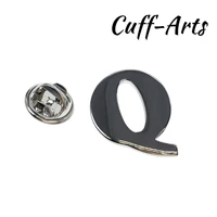 cuffarts a z letters lapel pin 2018 alphabet lapel pin badges men jewelry brooch lapel pins for women or men p10024
