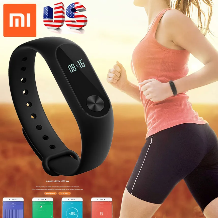 2019 оригинальный фитнес-браслет для Xiaomi Mi Band 2 Смарт-браслет Miband мужской