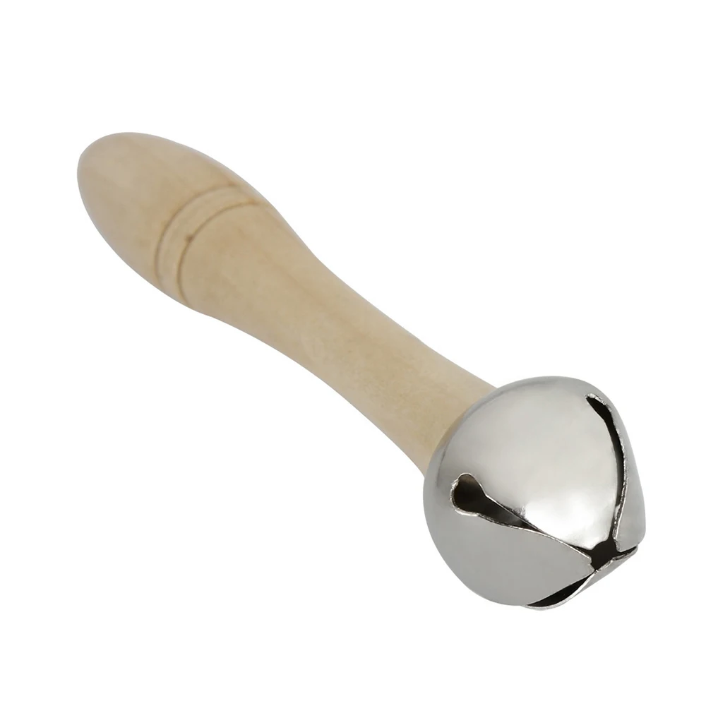 Новый один колокольчик ручка колокольчика шейкер с деревянной ручкой