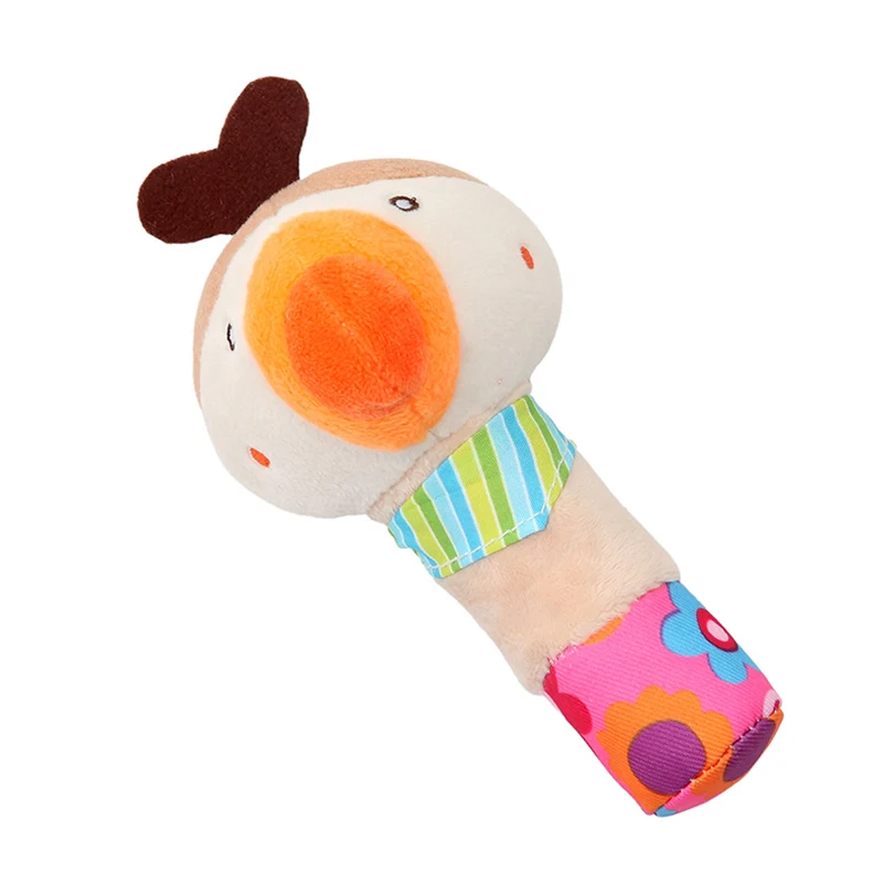Baby Rattle Cute Plush Animal Hand Bells Toy Handheld Ring Bell Newborn Early Educational Doll Gifts | Игрушки и хобби