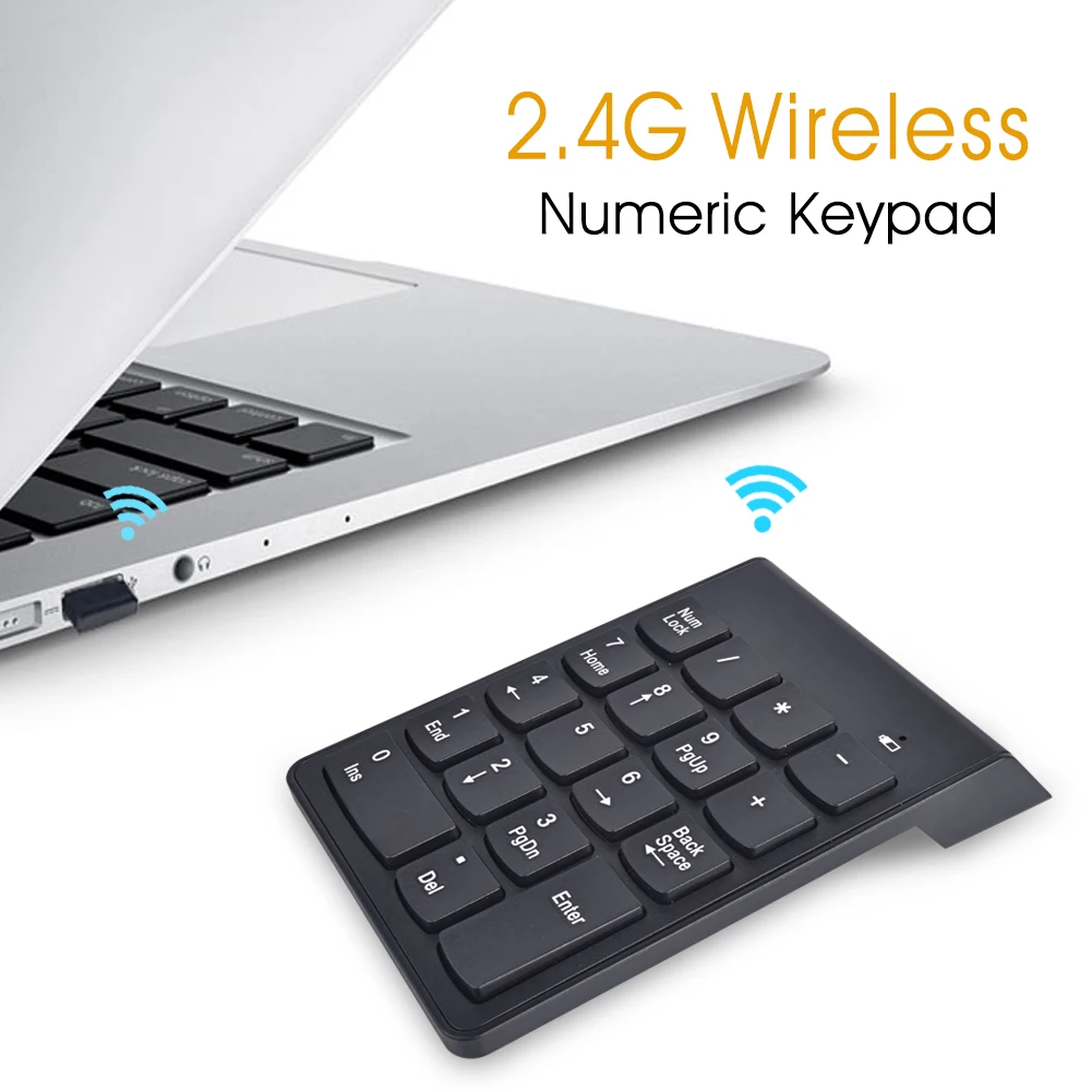 Easyidea мини Беспроводной клавиатуры USB цифровой ultra slim цифровая клавиатура 18