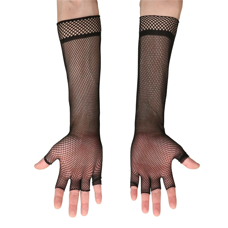 Новинка женские сетчатые перчатки в стиле панк готика женский сексуальный