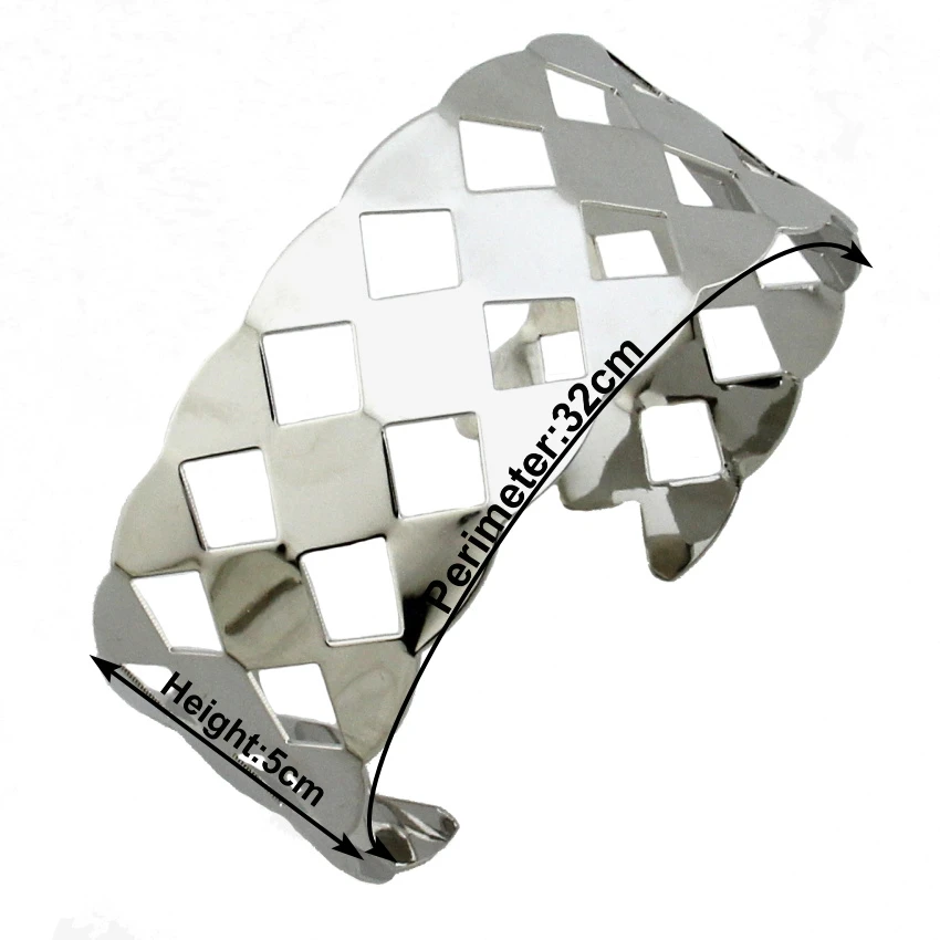 MANILAI Панк Сплав Полые Дизайн крутящий момент колье чокер геометрической формы