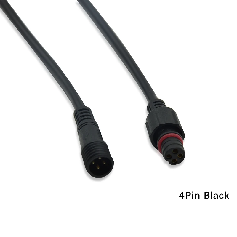 Водонепроницаемый проводной разъем для светодиодных лент черный и белый цвета 2