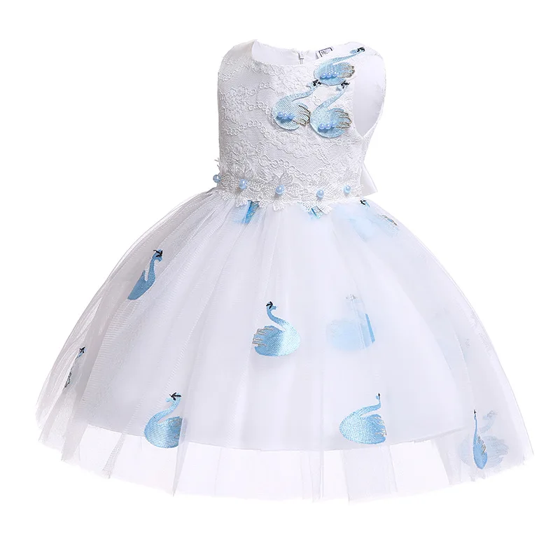 Праздничное платье подружки невесты с цветочным узором для девочек на день