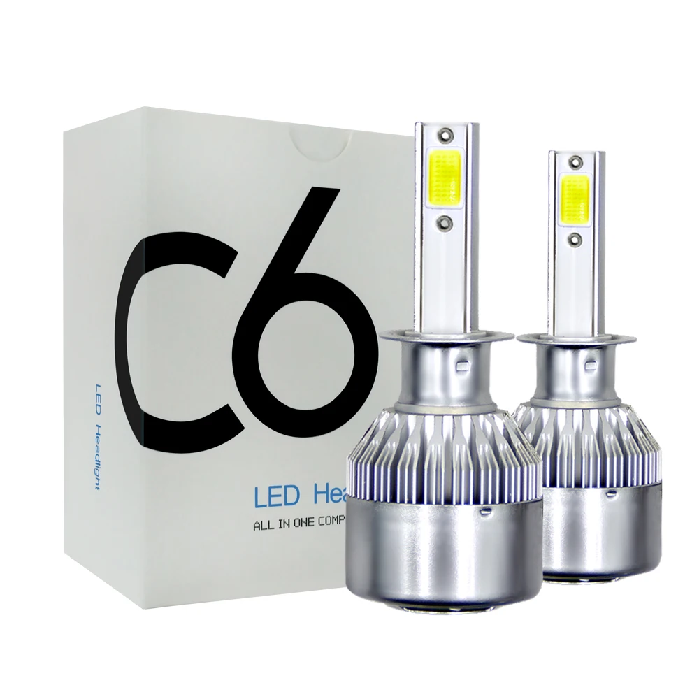 2 шт. Автомобильные светодиодные лампы H4 H7 H1 H3 H11 72 Вт 9005 лм|Передние LED-фары для