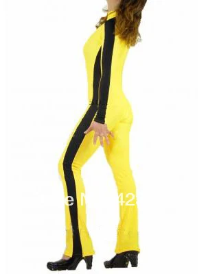 Костюм супергероя из спандекса Kill Bill Beatrix Kiddo для невесты вечерние карнавальные