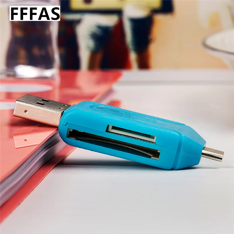 CatXaa 2 в 1 многофункциональная SD устройство для считывания с tf карт Micro USB Кабель