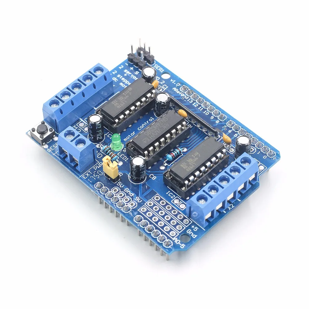 L293D щит управления двигателем Плата расширения привода двигателя для Arduino Щит