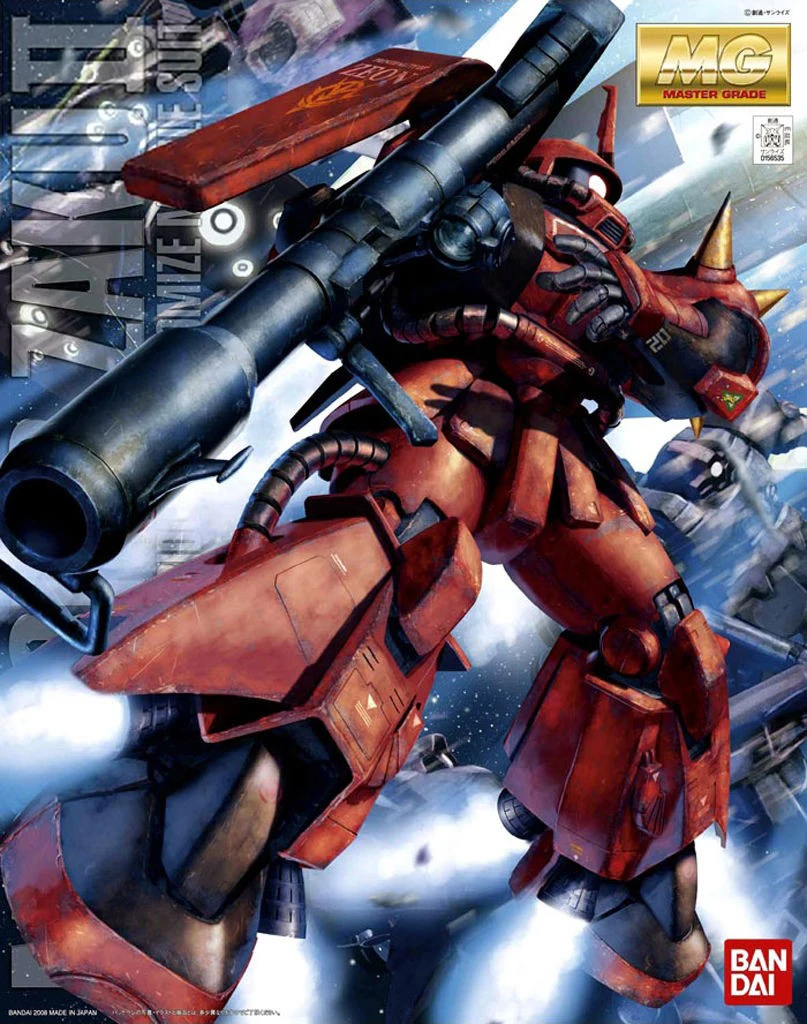 Bandai Gundam MG 1/100 MS-06R-2 ZAKU II 2,0 мобильный костюм Сборная модель наборы фигурки пластмассовые игрушечные модели