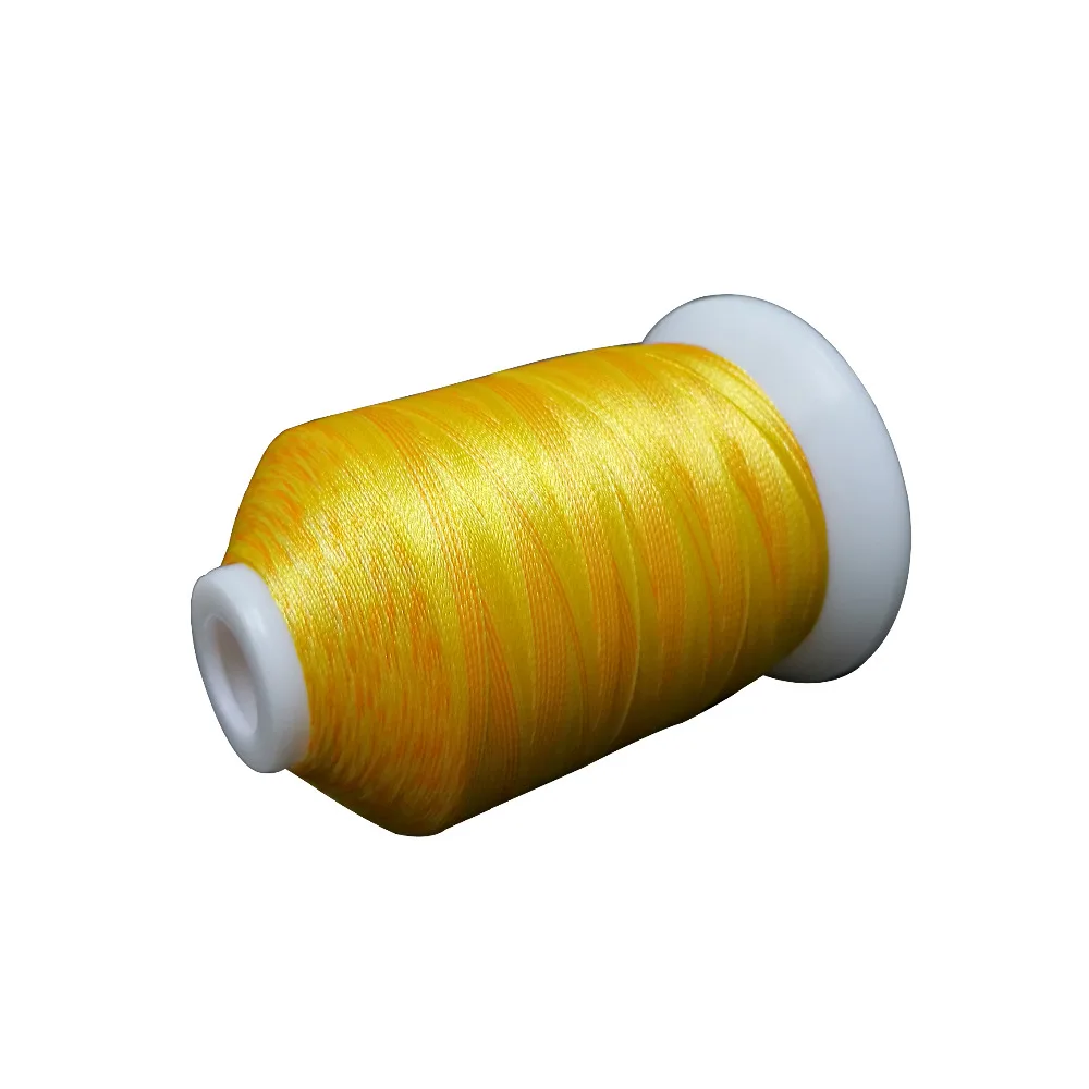 Новое поступление коричневая и золотая нить из полиэстера с разноцветными