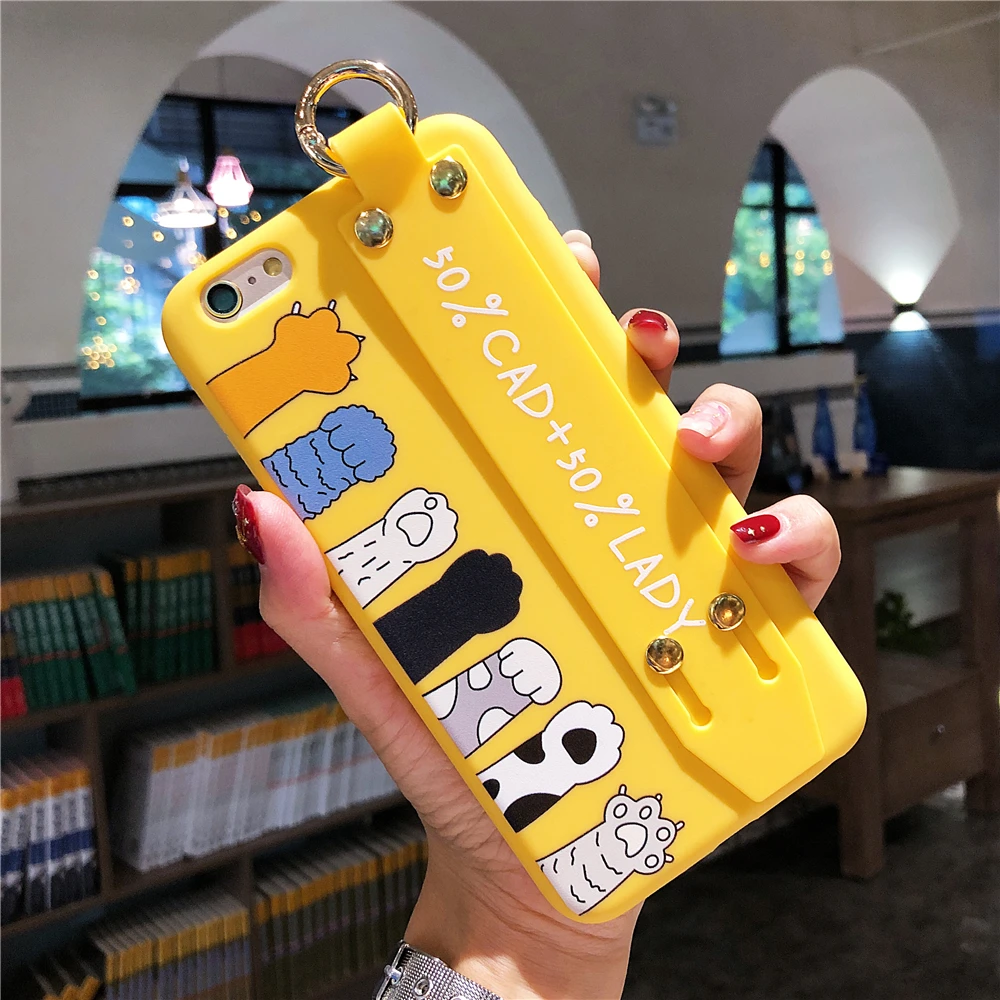 Мягкий чехол для iPhone X XR XSMax с зажимом силиконовый кольцом мягкая подставка 6 6S 7 8