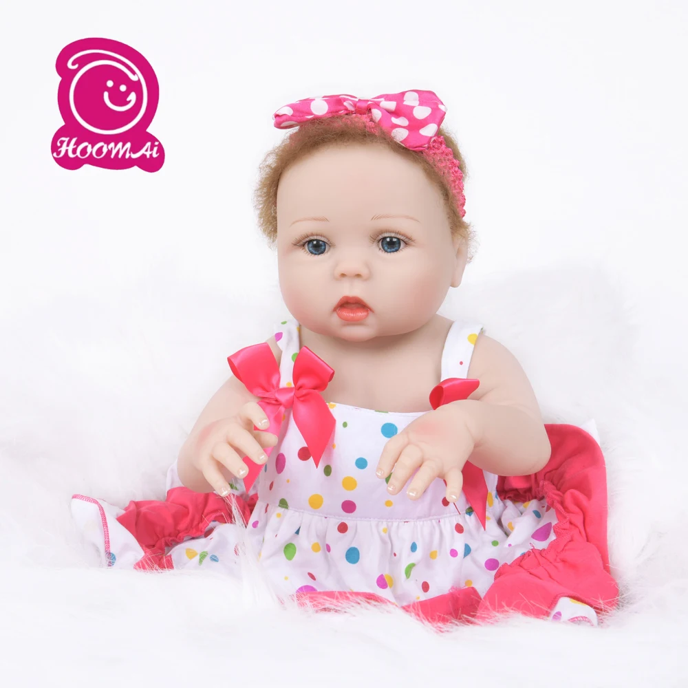 55 см полное тело силикона Reborn милая девочка кукла Ванна игрушка Реалистичная