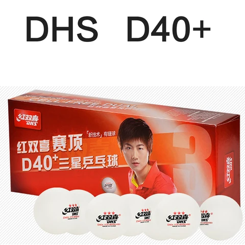 10 шт./упаковка, мячи для настольного тенниса DHS D40 + Tournament 3 Star D40 + новый материал