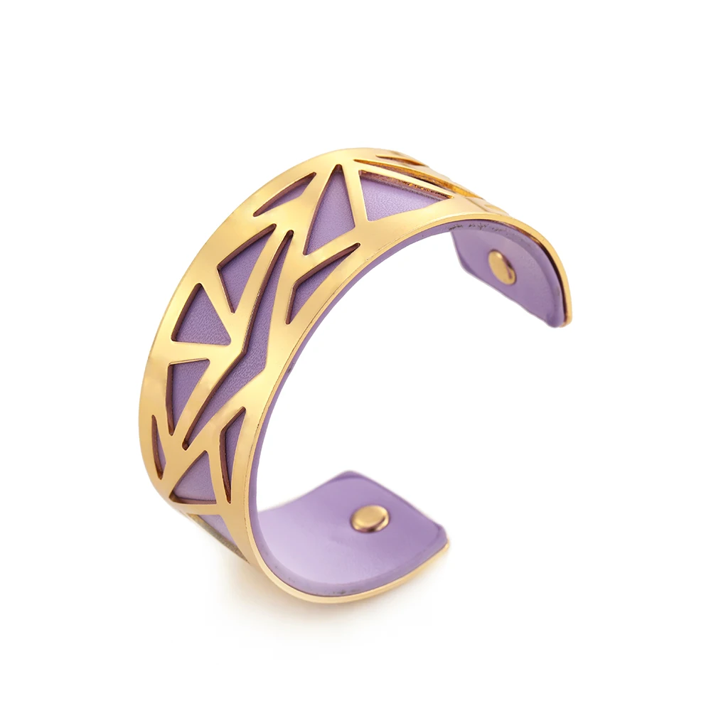 PURPLE 2 SKYRIM, 16 цветов, Браслет-манжета, кожа, серебро, золото, жоржет, индийские ювелирные изделия, Pulseiras Love, браслеты для женщин, Femme - Окраска металла: PURPLE 2