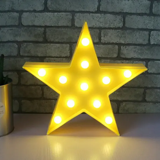 Yellow Star Милый облачный Звездный лунный светодиодный 3D светильник, Ночной светильник, милая детская Подарочная игрушка для детей, украшение для спальни, лампа для внутреннего освещения - Испускаемый цвет: Yellow Star