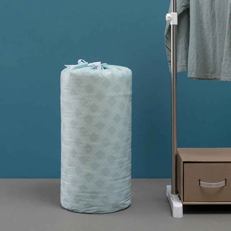 Главная Организация PEVA Стёганое одеяло Drawstring сумка Стёганое одеяло Бытовая сумка для хранения влагостойкие Стёганое Одеяло сумка для вещей Складная Сумка-хранилище