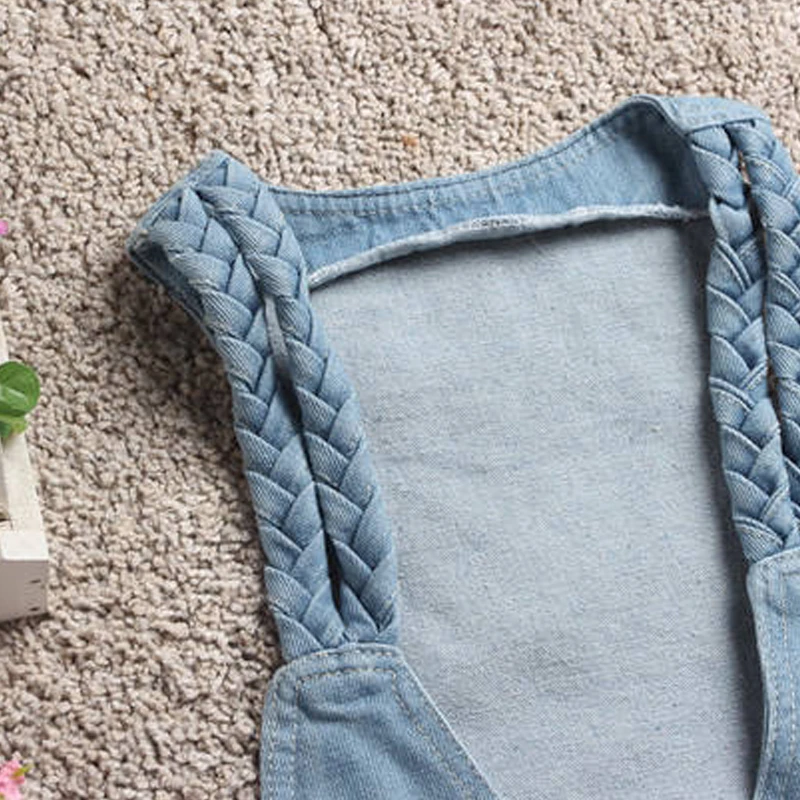 Корейский стиль короткий жилет куртка без рукавов женский джинсовый винтажный