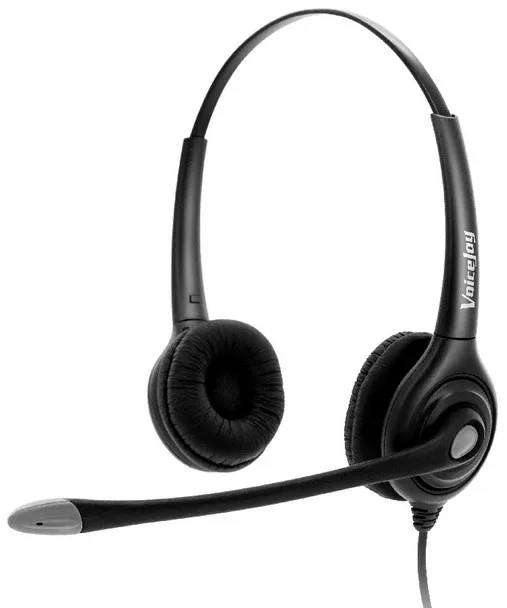 Binaural Анти-шум телефонная гарнитура наушники для колл-центра+ QD шнур RJ9 разъем для AVAYA 1608 1616 9611 9620 и т. Д., Grandstream Yealink phone - Цвет: Binaural
