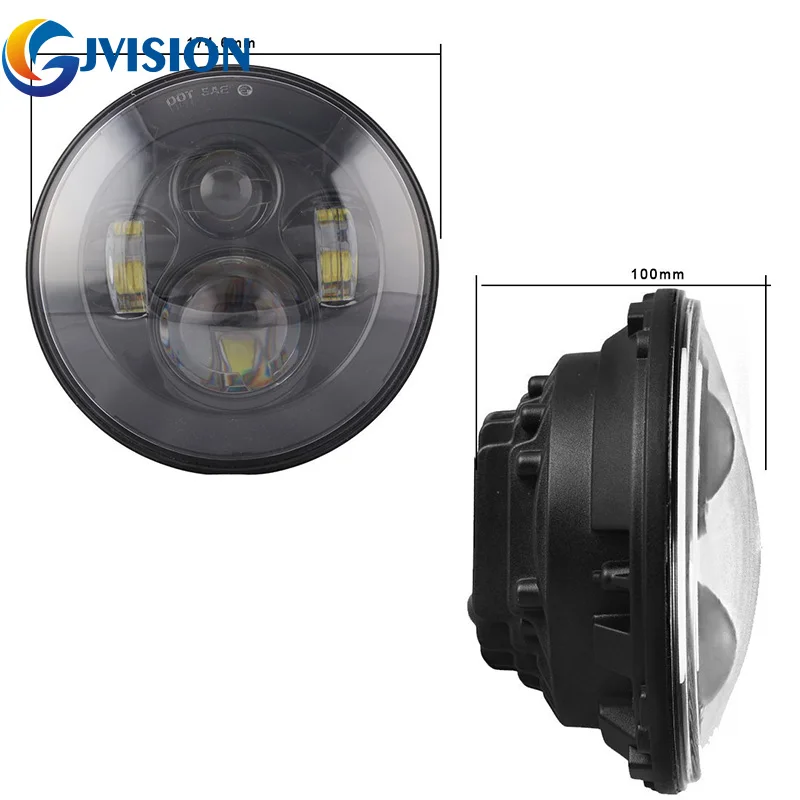 7 дюймов 12V/24V внедорожные 4х4 светодиодный фара дальнего света фар для джипа Wrangler JK