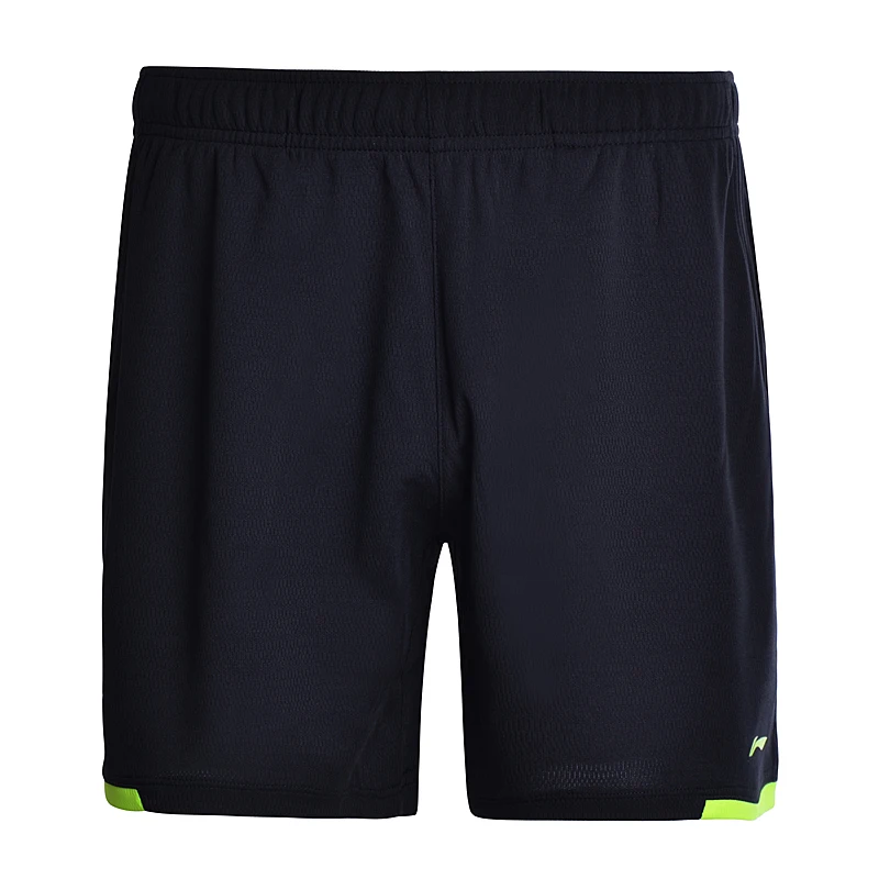 Li-Ning мужские шорты для бадминтона, дышащие спортивные шорты с подкладкой из полиэстера AAPM143 MKY300