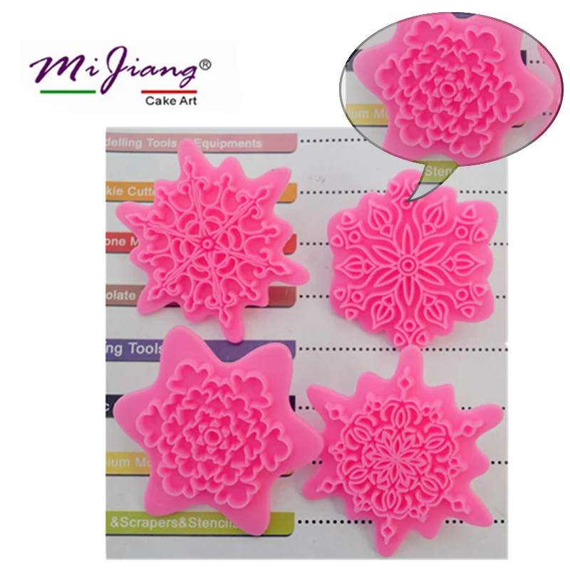 4 шт./компл. набор резаков для печенья форма цветочного сердца помадки торта