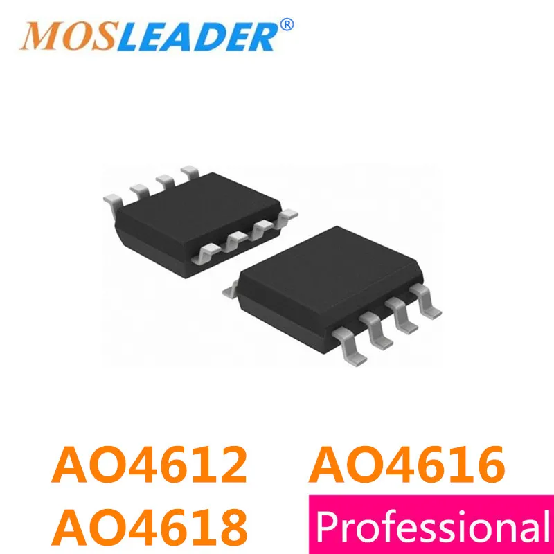 Mosleader AO4612 AO4616 AO4618 SOP8 100 шт. 1000 N + P канал 60 в 4612 30 4616 40 4618 китайский МОП транзистор