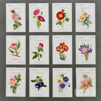 embroidery rose plant flowers hot patch clothes stick fashion diy decoration accessories back glue trumpet