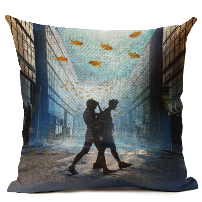 2016 хит продаж креативная Золотая рыбка домашняя декоративная подушка для дивана