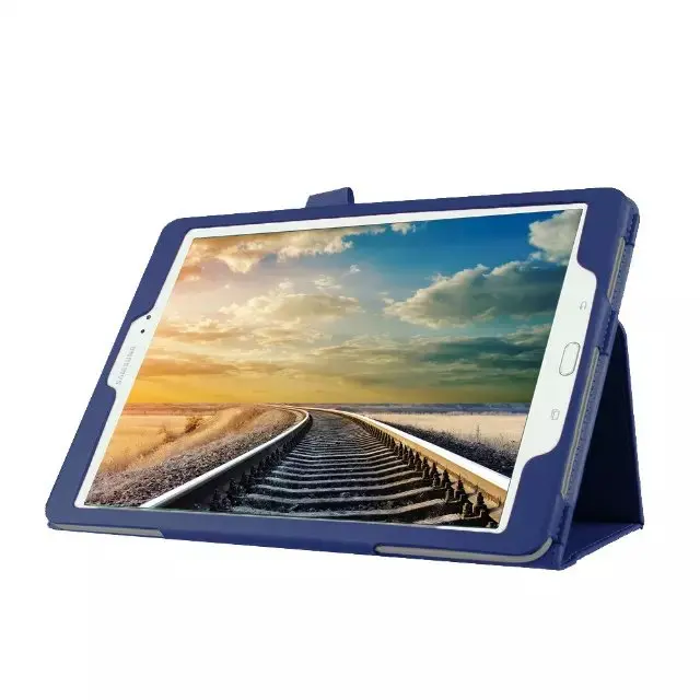 Для Samsung Galaxy Tab A 9 7 T550 T555 Чехол книжка из искусственной кожи с рисунком личи для