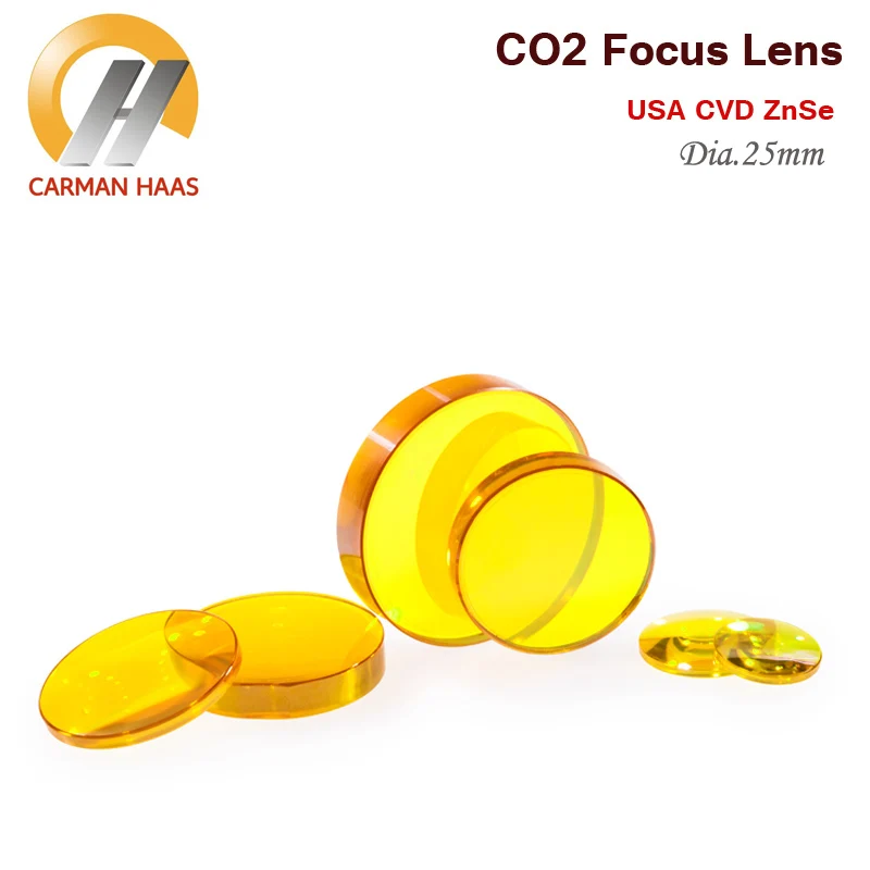 

USA CVD ZnSe Laser Lens CO2 Focus Lens Dia 25mm FL 38.1 50.8 63.5 100 127
