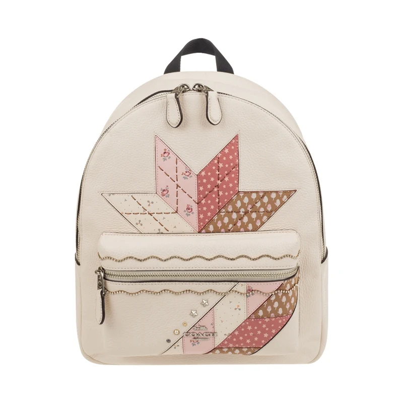 Coach Medium Charlie рюкзак из кожи с галькой F30550/F39196/F66935/F66853 - Цвет: whiteF66935SVCAH